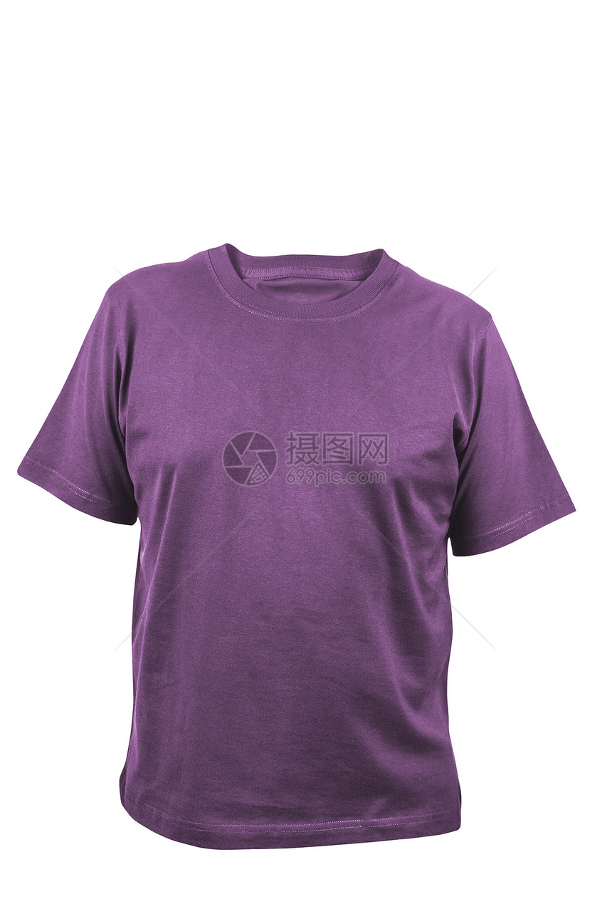 白色背景孤立的紫外线T恤衫图片