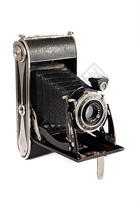 旧旧相机黑色照片胶片复兴复古摄影镜片技术白色摄影师背景图片