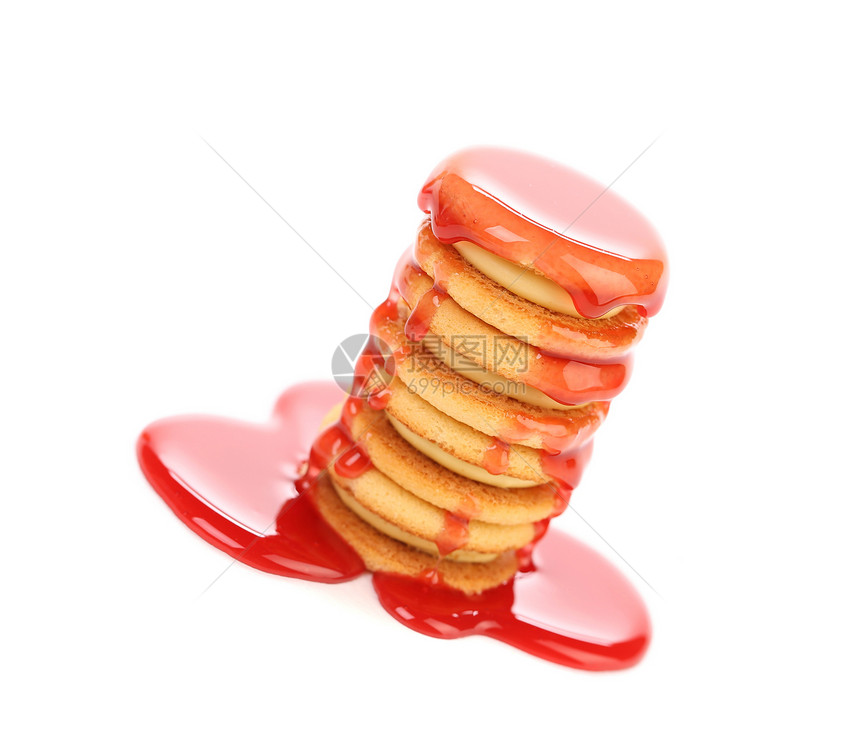 串红线和木桩饼干三明治食物溪流脆皮饮食巧克力赌注甜点饼干黄油奶油图片