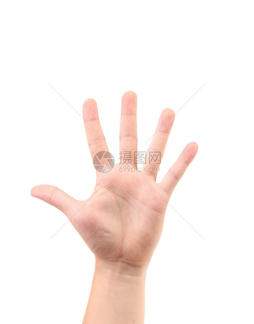 得分在手指上问候语拳头手腕力量皮肤适应症指针男人工作室信号图片