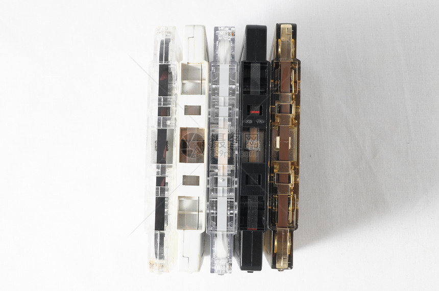 传统音乐包古董磁铁收音机白色玩家音乐磁带卡带立体声音响图片