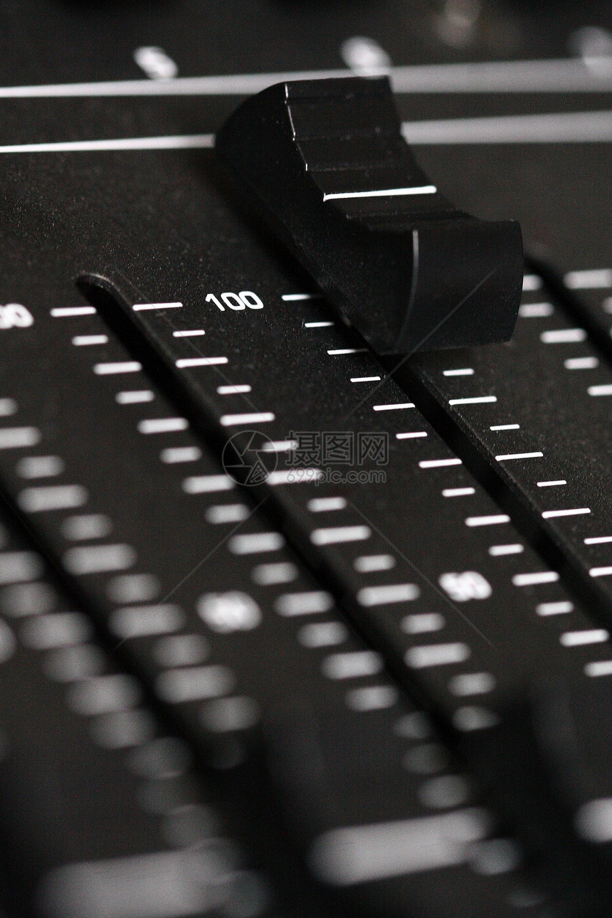 正在录制混音器立体声电子产品控制渠道实验室记录歌曲黑色技术体积图片