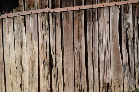 旧木墙建筑学金属材料背景图片