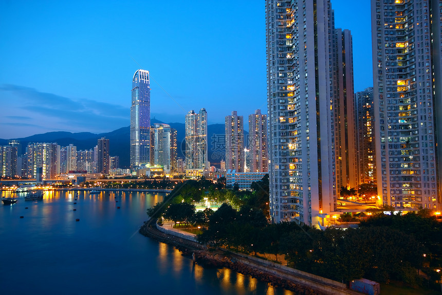 香港文化金融天空中心渡船城市商业摩天大楼星星海岸图片