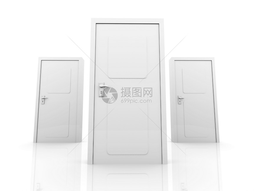 扇门出口入口锁定框架门把手门框白色图片