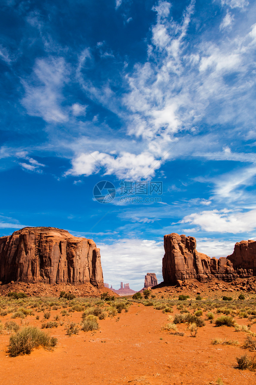 古迹谷沙漠国家岩石峡谷红色天空地平线橙子纪念碑旅行图片