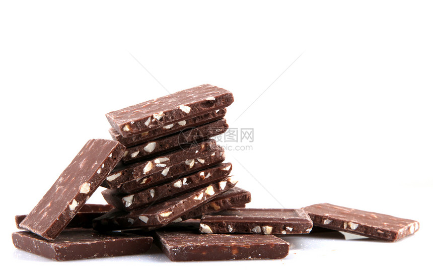 巧克力酒吧糖果食品营养棕色美食诱惑小吃甜点可可杂货店图片