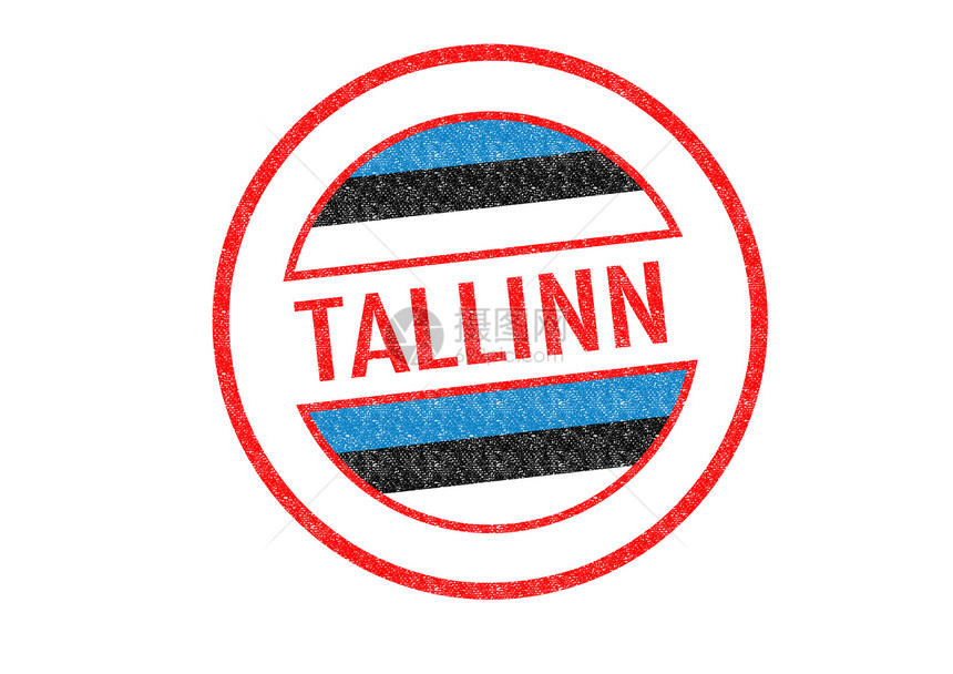 塔林徽章标签首都标题文化旅行旅游城市邮票旗帜图片