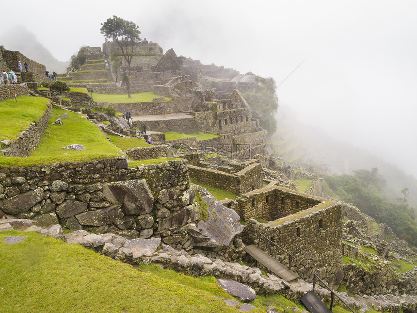 马丘比丘 库斯科 秘鲁遗产阳台文明建筑游客旅行风景比丘城市考古学图片