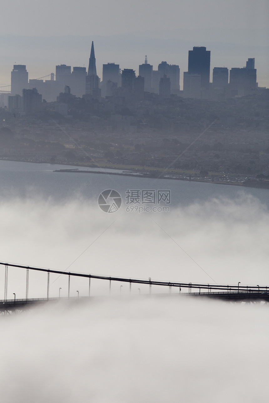 圣弗朗西斯科天线海岸城市地标市中心旅游场景天际图片