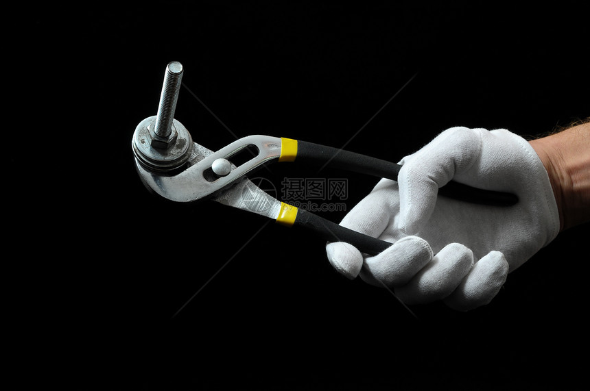 钳子和手刀具剪裁工人修理工乐器塑料黑色建造金属电工图片