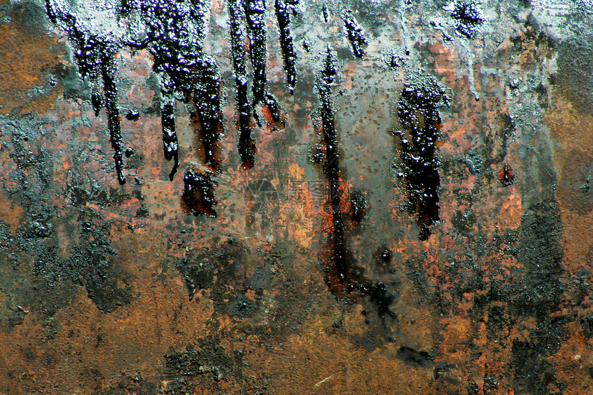 锈金属背景橙子建筑学滴水工业艺术品纹理染色密封腐蚀衰变图片