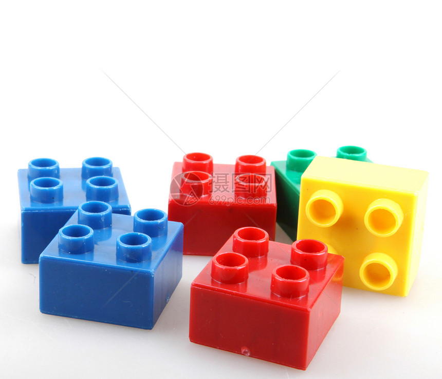 建筑砖块战略生活绿色宏观白色游戏玩具乐趣插图红色图片