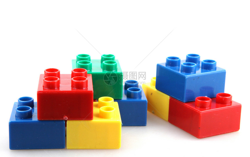 建筑砖块玩具教育积木生活风格绿色学习幼儿园白色战略图片