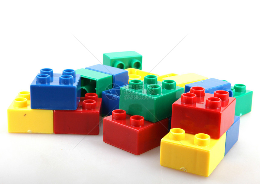 建筑砖块学习塑料童年幼儿园风格构造乐趣玩具黄色立方体图片