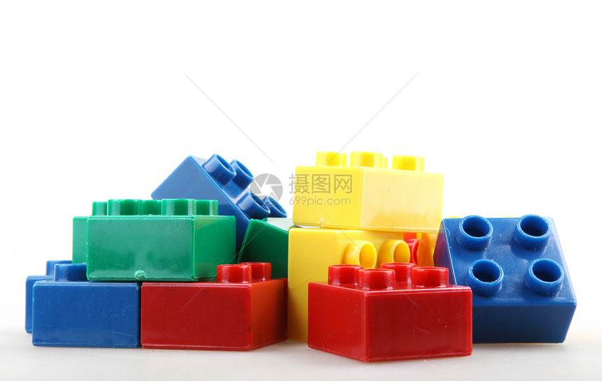 建筑砖块生活绿色游戏玩具红色立方体塑料蓝色构造宏观图片
