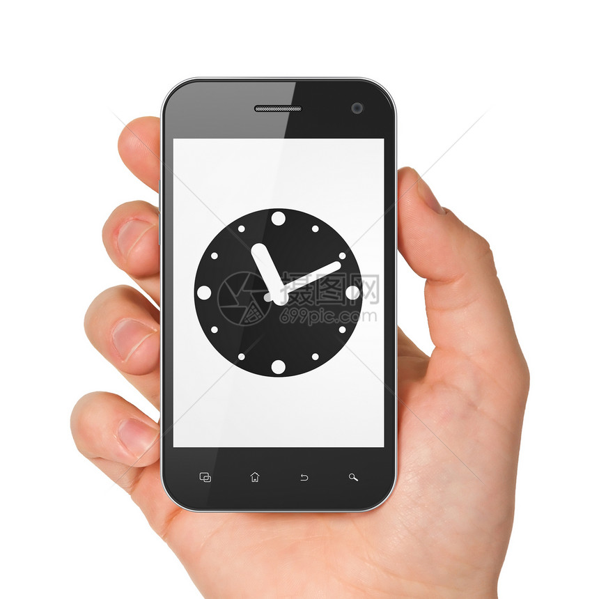 时间线概念 智能手机时钟药片黑色手表细胞屏幕时间电话历史技术小时图片