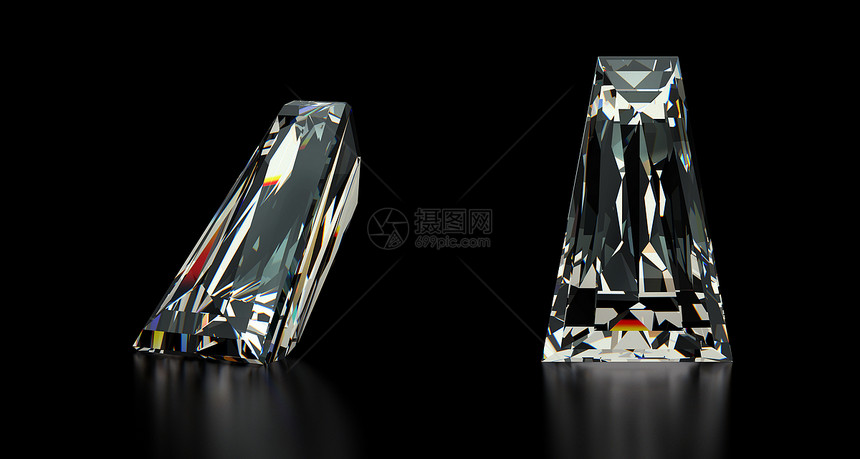 磁带式巴格特切钻石锥形财富婚姻订婚庆典黑色珠宝宝石商业面包图片