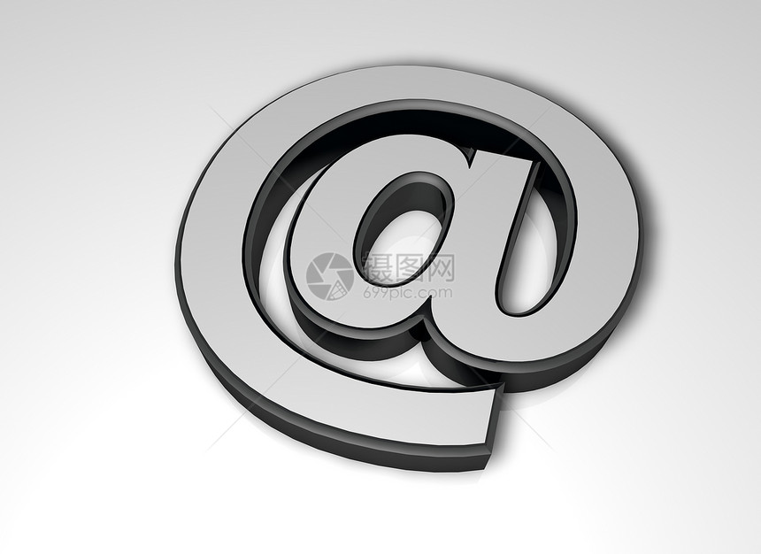 白色背景的邮件电子邮件概念图片