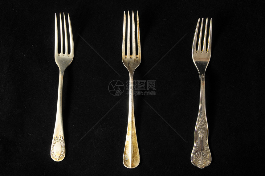 银银板件勺子收藏用具垃圾银器吃饭工具餐厅金属午餐图片