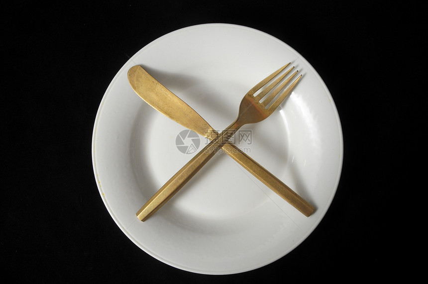 银银板件服务收藏垃圾金属白色餐具用具时间吃饭盘子图片