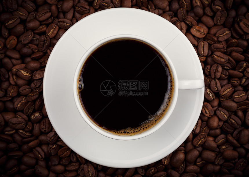 来杯咖啡粮食拿铁早餐杯子冰镇味道咖啡屋肉桂黑色白色图片