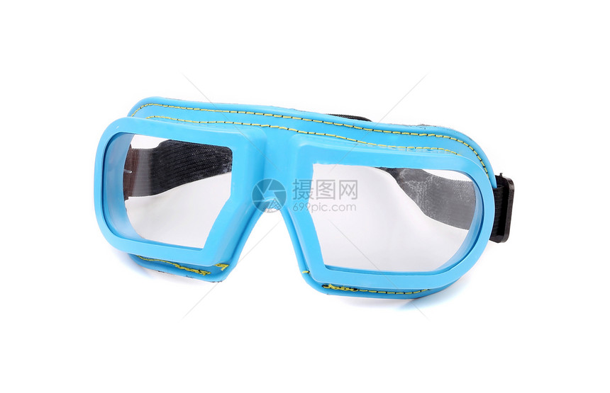 蓝色保护眼镜劳动者劳动安全面具工人眼睛职场镜片预防齿轮图片