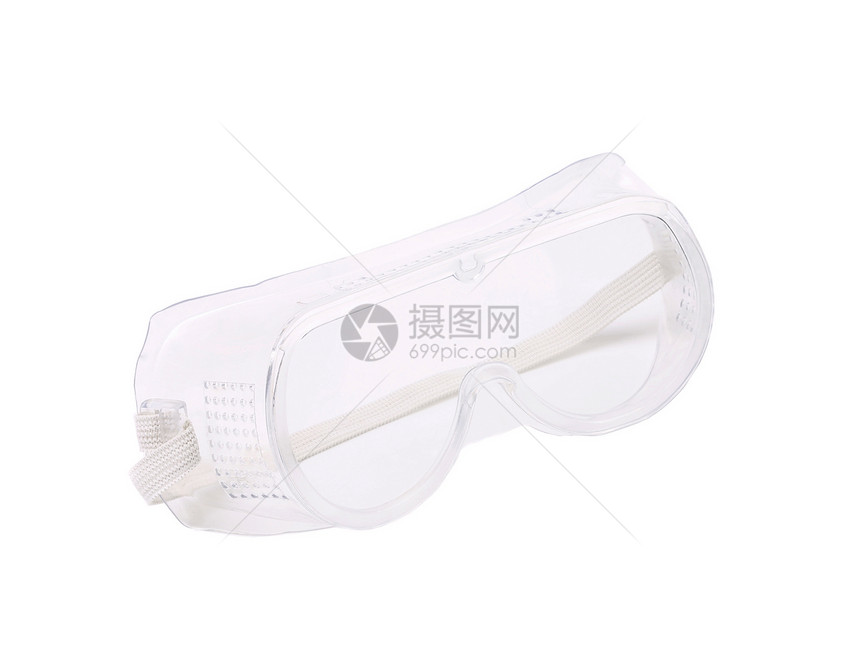 透明保护眼镜工程师护目镜镜片职场带子剪裁塑料眼睛警卫预防图片