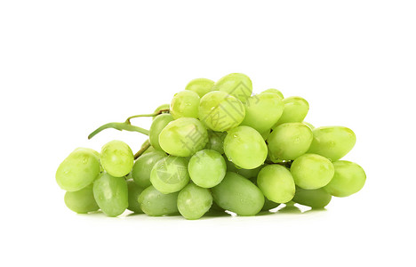 一群成熟而多汁的绿葡萄反射水果营养维生素绿色膳食浆果食物工作室收成背景图片
