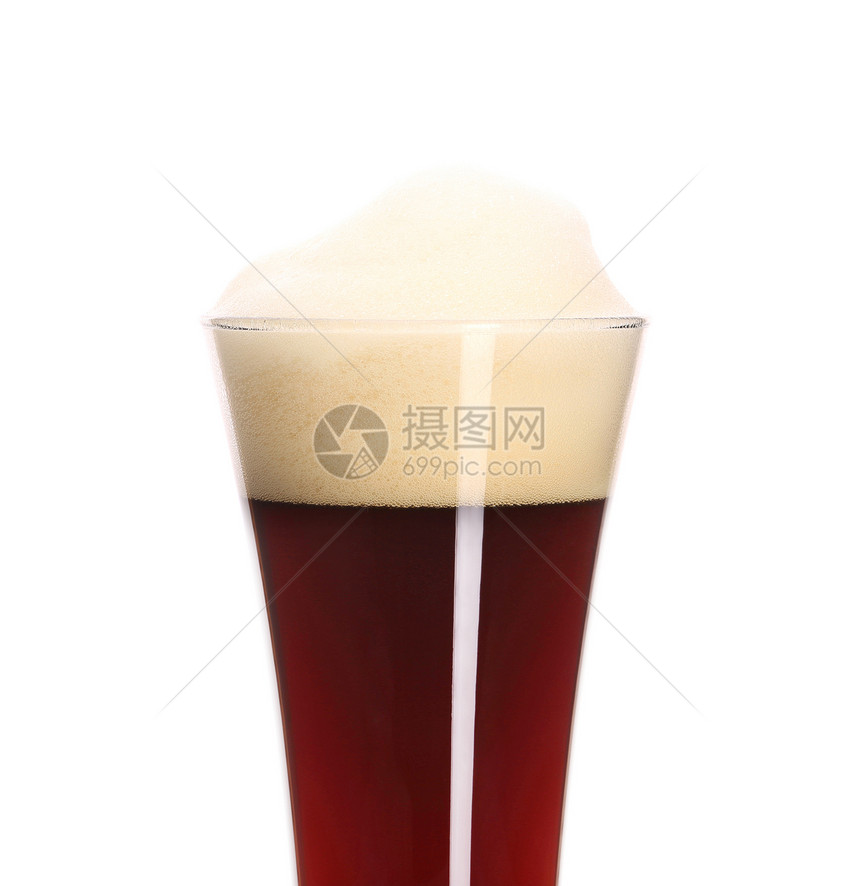 杯子里的棕色啤酒图片