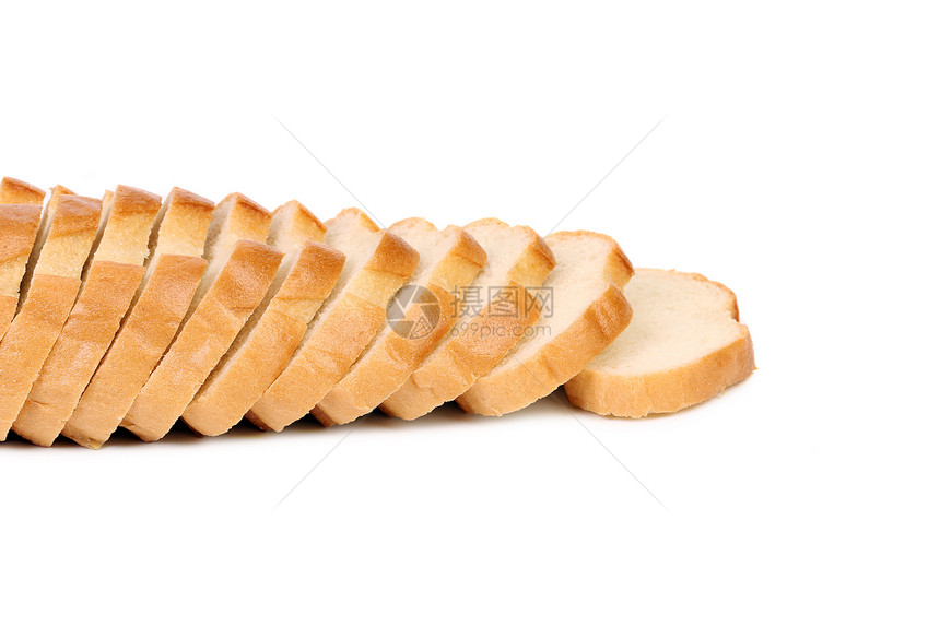 被切掉的白面包营养早餐国家白色团体燕麦食物棕色桌子乡村图片