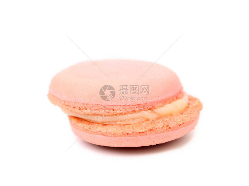 粉红马卡龙蛋糕 贴近点奶油糖果饼干橙子开心果咖啡食物美食蛋糕酥皮图片