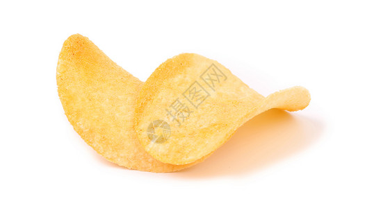 离薯片很近土豆薯角食物波纹黄色盐渍小吃油炸宏观白色高清图片