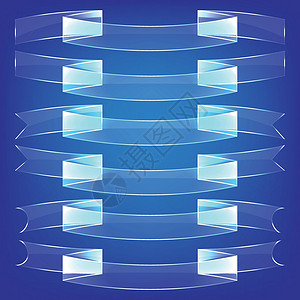玻璃丝带背景图片