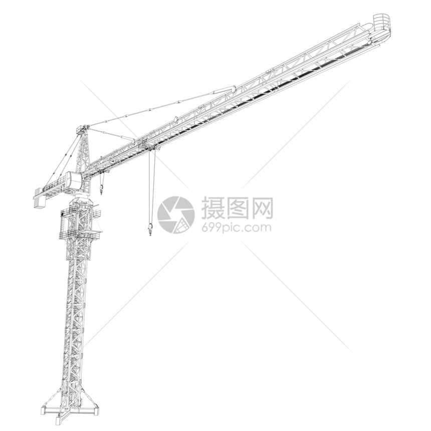 电线框架塔起重机吊装机器工程建筑工作力量城市技术三角帆能量图片