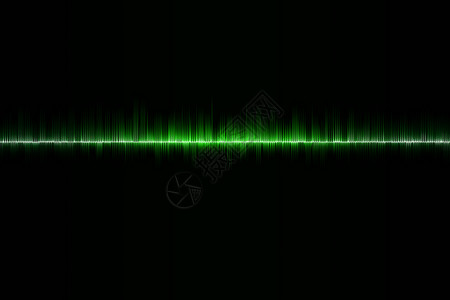 声音波音乐外星人科学绿色体积插图收藏背景图片