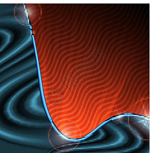 抽象的多彩背景卡片活力横幅丝绸力量蓝色技术曲线插图互联网背景图片