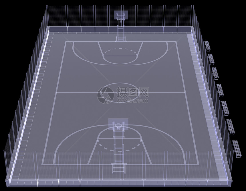 篮球法庭 X光轮缘地面x光篮子操场x射线游戏比赛运动木板图片