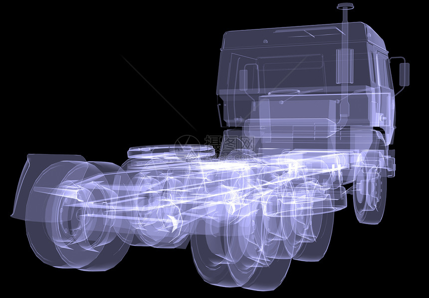 大卡车 X光运输草图商业交通车轮工程拖拉机货运货物速度图片