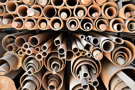 钢管堆图形工业不锈钢圆柱金属合金水平数字计算机管子背景图片
