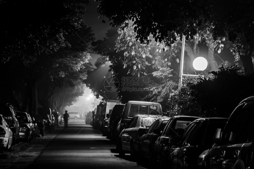 城市夜晚和街道图片
