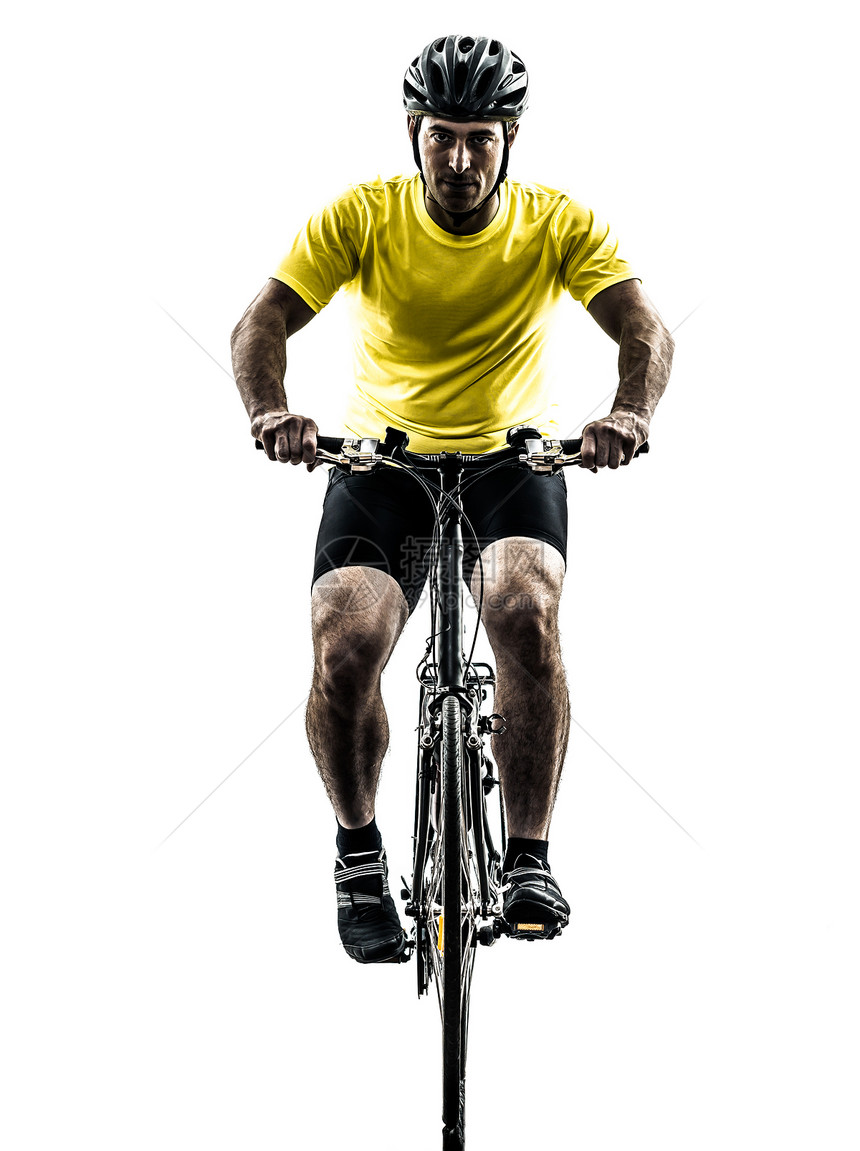 骑自行车骑山脚踏车的男子男人白色冒充男性山地竞争竞赛成年人训练运动图片