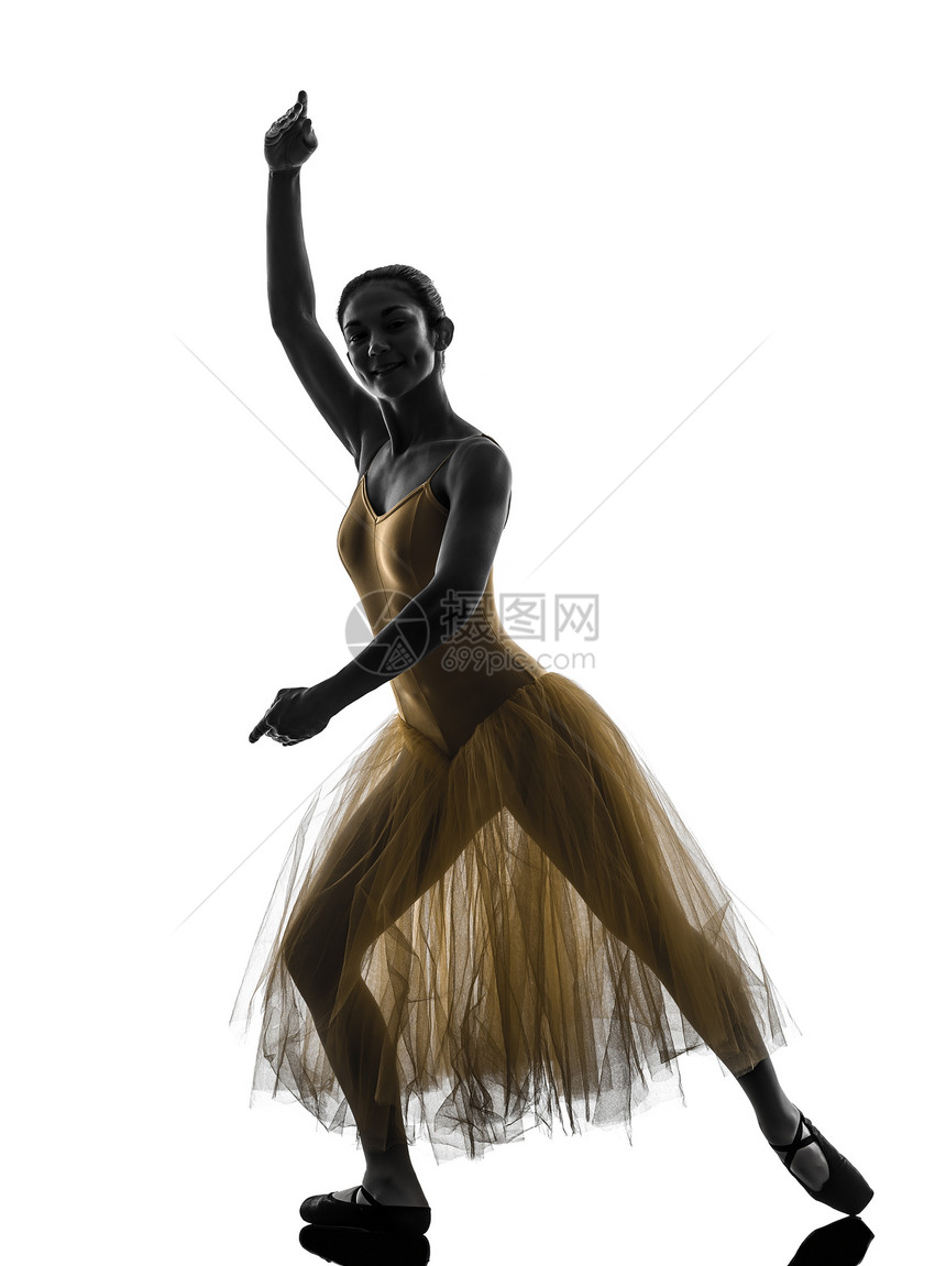 女人芭蕾舞演员芭蕾舞演员跳舞剪影白色女性女士舞蹈家冒充成年人短裙黄色舞蹈阴影图片