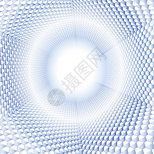 抽象几何背景  插文计算机插图图形绘图蓝色形状图像绘画六面体白色背景图片