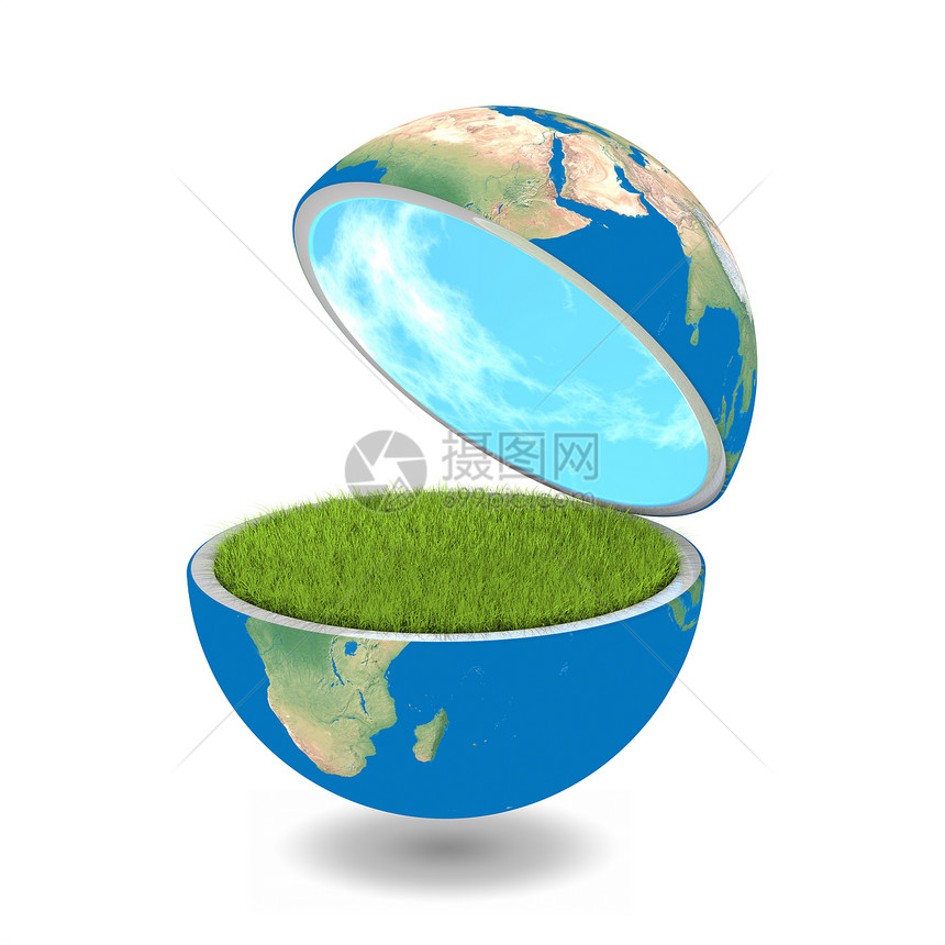 开放星球生态世界生物插图地球概念环境白色行星蓝色图片