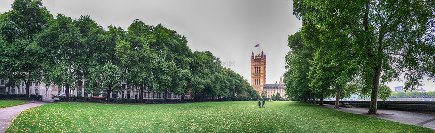 伦敦维多利亚花园和威斯敏斯特宫图片