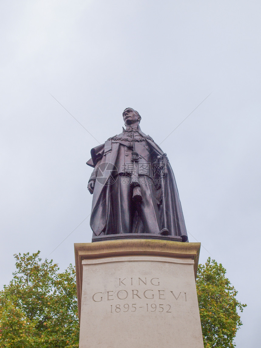 乔治和伊丽莎白在伦敦的纪念碑纪念馆购物中心女王国王地标图片