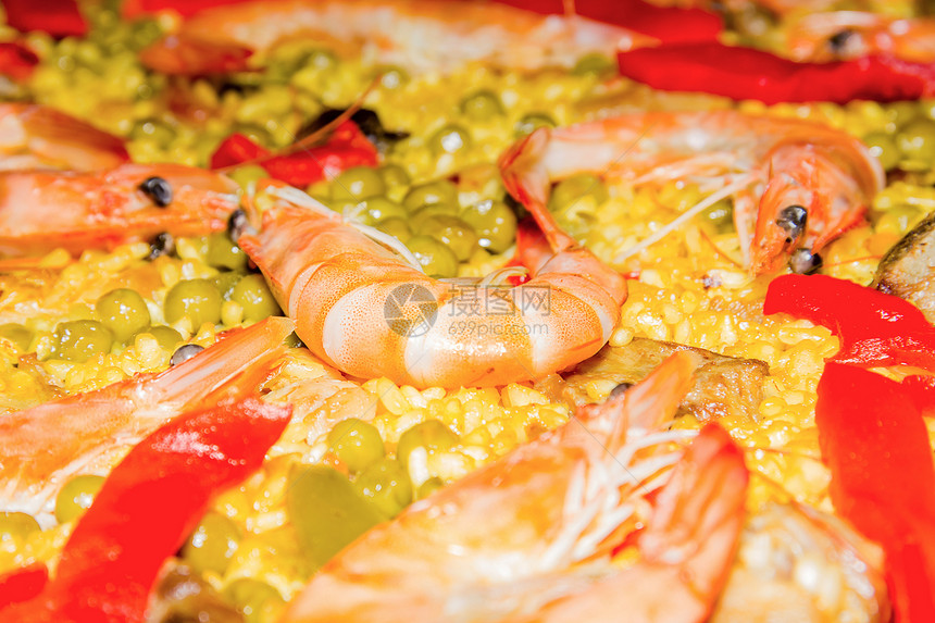 传统西班牙腊虾中虾的详情图片