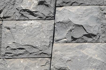 黑色岩浆砖纹理建筑学花岗岩砖纹石头墙纸岩石火山质感材料矿物背景图片