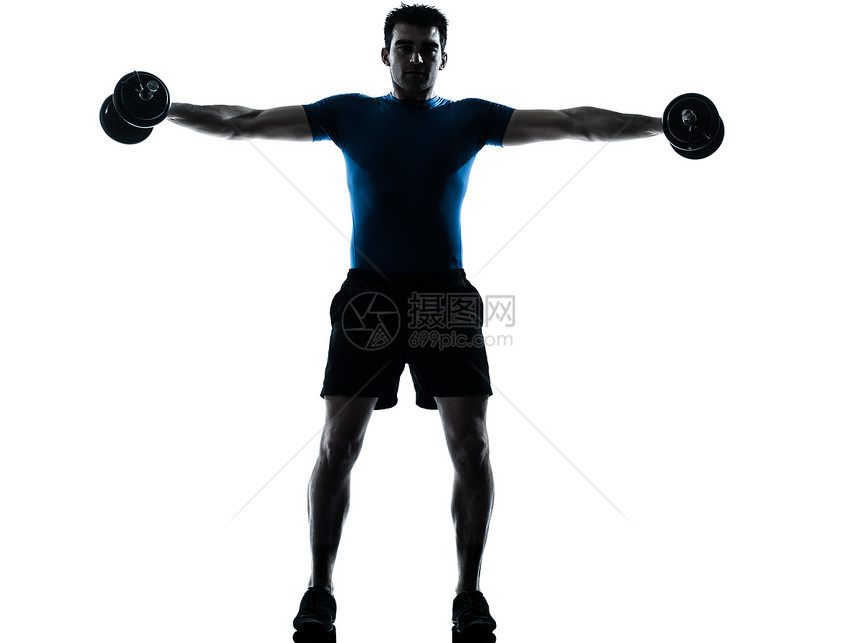 体操运动姿势的健壮状态冒充训练白色男人重量健美阴影健身有氧运动锻炼图片